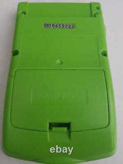 Console portable Nintendo Game Boy Color CGB-001 avec étui Pokomon vert citron