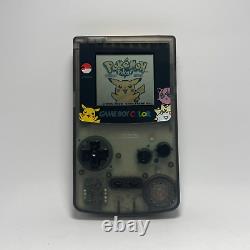 Console restaurée Nintendo Game Boy Color GBC grise + Pokémon Jaune personnalisé