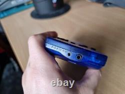 Coque bleue transparente pour Nintendo Game Boy Color IPS 2.0D LCD