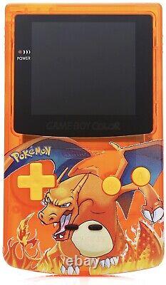 Coque et boîte personnalisées PREMIUM Game Boy Color, écran IPS Charizard