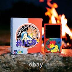 Coque et boîte personnalisées PREMIUM Game Boy Color, écran IPS rétroéclairé Cyndaquil