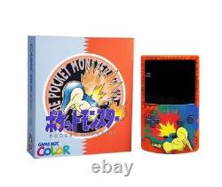 Coque et boîte personnalisées PREMIUM Game Boy Color, écran IPS rétroéclairé Cyndaquil