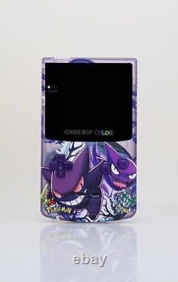 Coque et boîte personnalisées PREMIUM pour Game Boy Color, écran IPS rétroéclairé Gengar