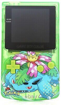 Coque et boîtier personnalisés pour Game Boy Color PREMIUM, écran IPS Venusaur