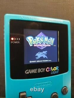 Couleur Blue Teal Backlit Gameboy Avec Ips V2 Backlight Cgb-001 Changement De Couleur