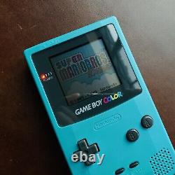 Couleur De L'enseignement Blue Gameboy? Genuine? Jeu Nintendo Garçon Couleur Aqua