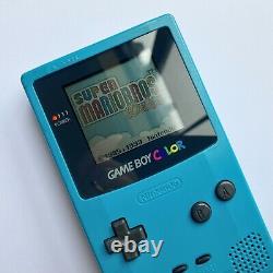 Couleur De L'enseignement Blue Gameboy? Genuine? Jeu Nintendo Garçon Couleur Aqua