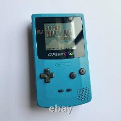 Couleur De L'enseignement Blue Gameboy? Genuine? Jeu Nintendo Garçon Couleur Aqua