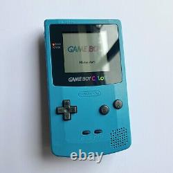 Couleur De L'enseignement Blue Gameboy? Genuine? Jeu Nintendo Garçon Couleur Aqua