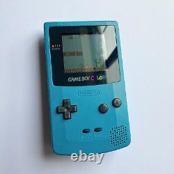 Couleur De L'enseignement Blue Gameboy? Genuine? Jeu Nintendo Garçon Couleur Aqua