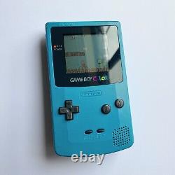 Couleur De L'enseignement Blue Gameboy? Genuine? Jeu Nintendo Garçon Couleur Aqua