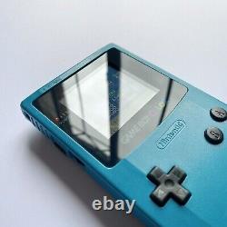 Couleur De L'enseignement Blue Gameboy? Genuine? Jeu Nintendo Garçon Couleur Aqua