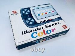 Crystal Black Wonderswan Couleur Boxé Rétroéclairé Avec 3 Jeux. Par Game Boy Inventor