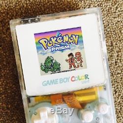 Custom Backlit Ags-101 Nintendo Gameboy Couleur Clear White