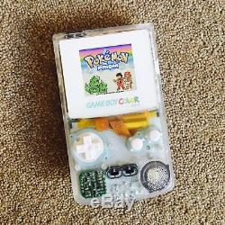 Custom Backlit Ags-101 Nintendo Gameboy Couleur Clear White