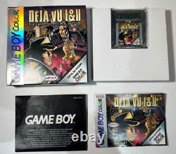 Deja VU 1 & 2 Nintendo Game Boy Color UK Pal Très Rare Jeu Complet