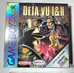 Deja VU 1 & 2 Nintendo Game Boy Color UK Pal Très Rare Jeu Complet