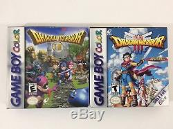 Dragon Warrior 1 2 + 3 Lot Nintendo Game Boy Gameboy Couleur Cib Complet