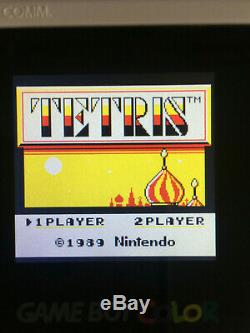 Écran En Verre Et Rétroéclairage Mcwill Gameboy Color White Tetris Edition Nintendo