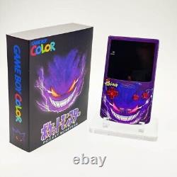 Écran IPS Game Boy Color GBC PREMIUM et coque personnalisée avec boîte Gengar