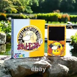 Écran IPS Game Boy Color GBC Premium et coque personnalisée avec boîte Psyduck