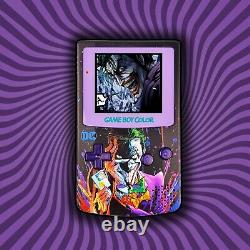 Écran IPS Game Boy Color PREMIUM GBC et coque personnalisée avec boîte Joker