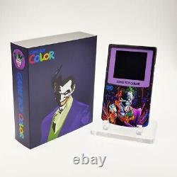 Écran IPS Game Boy Color PREMIUM GBC et coque personnalisée avec boîte Joker