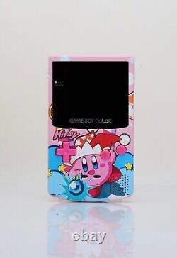 Écran IPS Game Boy Color PREMIUM GBC et coque personnalisée avec boîte Kirby