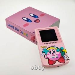 Écran IPS de qualité supérieure pour Game Boy Color GBC et coque personnalisée avec la boîte Kirby