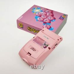 Écran IPS de qualité supérieure pour Game Boy Color GBC et coque personnalisée avec la boîte Kirby