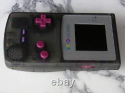 Écran LCD rétro-éclairé Gameboy Color New + Corps + Jerry McGraph Supercross allumé gbc