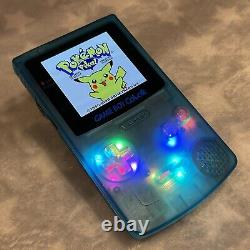 Écran OLED AMOLED Nintendo Gameboy Color, boutons LED, batterie USB-C de 1500mah