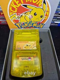 Écran rétroéclairé IPS personnalisé Nintendo Game Boy Color GBC Pokemon Pikachu