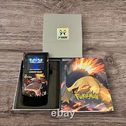 Écran rétroéclairé IPS personnalisé de Nintendo Game Boy Color GBC Pokemon Typhlosion