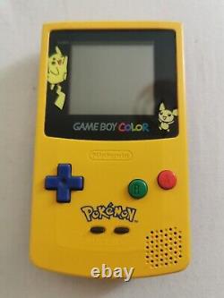 Edition Limitée Nintendo Gameboy Couleur Console Pokemon Pikachu Et Pichu Version