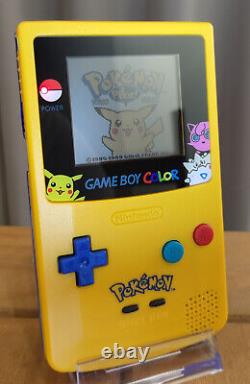 Édition Pikachu Pokémon de Game Boy Color en parfait état, MINT.