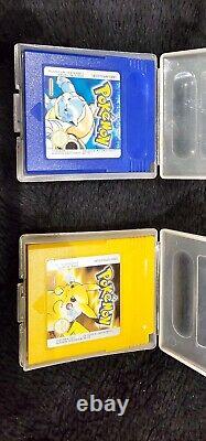 Édition Pikachu de la Gameboy Color (Avec Pokémon Jaune, Bleu et Cristal)