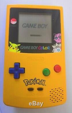 Édition Spéciale Pokemon Gameboy Color Avec Boxed Jaune Pikachu Jeu