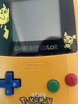 Édition limitée de la Gameboy Colour Pokémon Pikachu Authentique