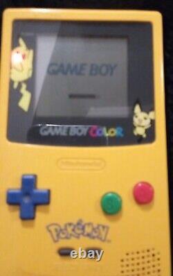 Édition spéciale Nintendo GameBoy Color Pokemon avec boîte d'origine