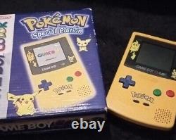 Édition spéciale Nintendo GameBoy Color Pokemon avec boîte d'origine