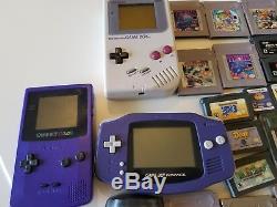 Énorme Nintendo Game Boy Color Advance Sp Lot Avec Des Jeux