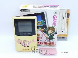 Entièrement Testé! Nintendo Gameboy Color Cardcaptor Sakura Ltd Blanc Et Rose # 1767
