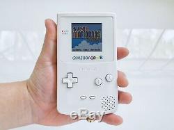 Étourdit Tous Lumineux Blanc Couleur & Game Boy En Verre Écran Ips Backlight Gameboy
