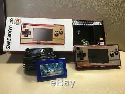 Ex + Nintendo Game Boy Micro Famicom 20 Nes Couleur Console De Jeu