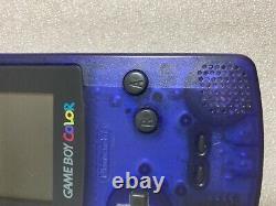 Excellent Boxed Nintendo Gameboy Jeu De Couleur Garçon Minuit Bleu Console Japon