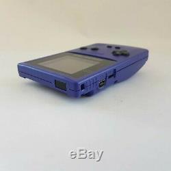 Extrêmement Série Low # 38 Boxed Nintendo Game Boy Color Purple Système De Poche