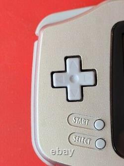 Game Boy Advance Platinum Silver System Avec Couverture De Batterie Agb-001 Oem Fonctionne