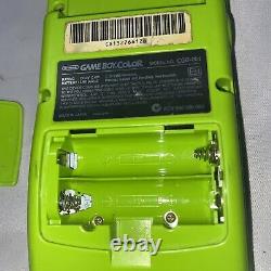 Game Boy + Box + Manual Works Complete! Couleur Kiwi Lancement Vert Nintendo Cgb-001