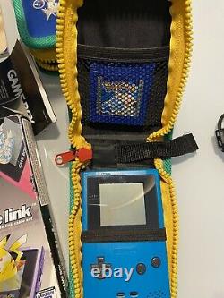 Game Boy Color Doppel Paket + Pokémon Sammlung & Game Link